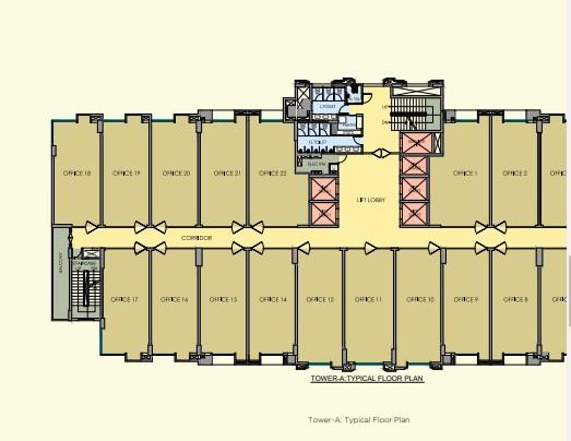 Office Size:(805-4936)aq.ft of office space