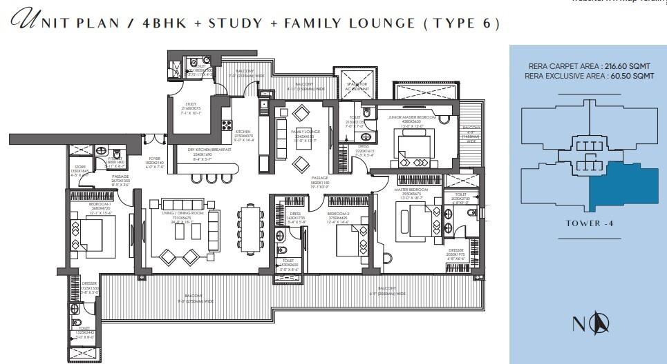 4BHK+S+FL