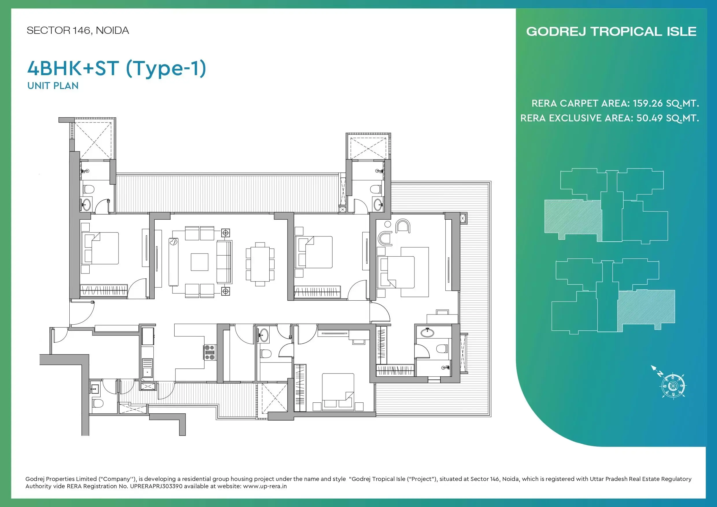 4 BHK Floor Plan