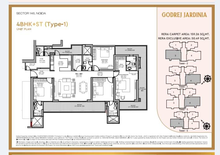 4 BHK Floor Plan